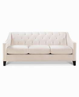   Velvet Metro Living Sofa, 76W x 36D x 34H   furnitures