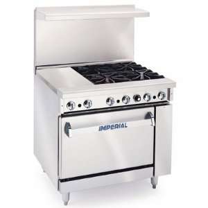 Imperial Gas Range   36 Wide   Four (4) Burners   12 Manual Control 