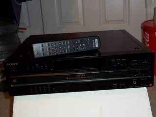 SONY 5 DISC CD PLAYER CDP CA70ES HOME AUDIO WITH SONY REMOTE  