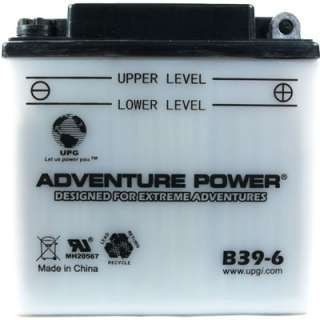 Batteriesinaflash UPG B39 6 6V 7Ah Motorcycle Battery Replaces B39 6