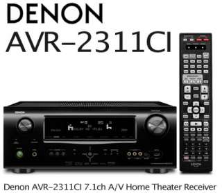 DENON AVR 2311CI 7.1 ch HDMI 6/1 3D Home Theater Receiver Multi Zone 