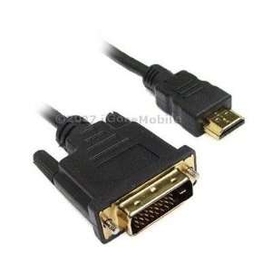  HDMI Male to DVI D Male Cable HDTV PS3 LCD Plasma Computer 