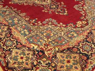 9x12 Handmade Antique Persian Lavar Kerman Wool Rug  