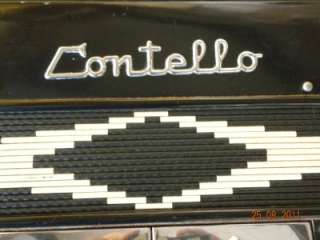 Vintage Contello Accordion With Case Italian  