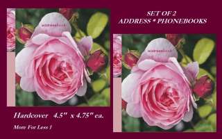 Pack Address Books Phonebook NEW Hardcover Roses  