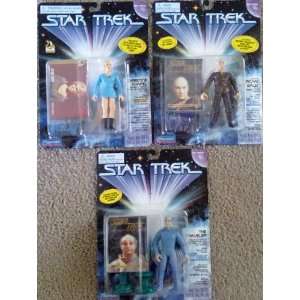  Set of 3 Star Trek 5 Action Figures Captain Picard (as 