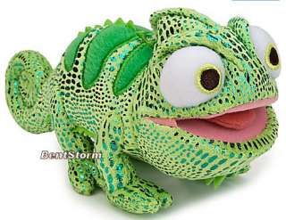 NEW  AUTHENTIC Pascal Plush Toy 8 Rapunzel Tangled Green 