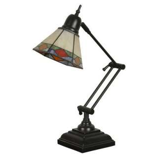 Handcrafted Shade Desk Lamp   Bronze (Includes CFL Bulb).Opens in a 