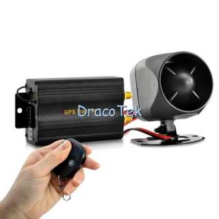   Tracker and Car Alarm System (Remote Control, Siren and Shock Sensor