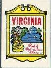 Vintage VIRGINIA Map WATER DECAL by Baxter Lane Co.  