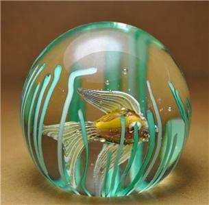   Vintage Barbini Cenedese Murano Art Glass Aquarium Fish Paperweight