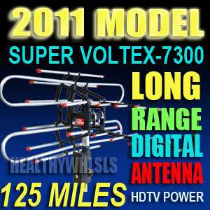 NEW OUTDOOR 7300 HDTV NEW AMPLIFIED ROTOR ANTENNA HD TV  