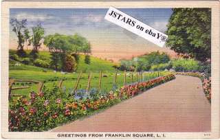 1945 FRANKLIN SQUARE, NY, LI, GREETINGS FROM POSTCARD  