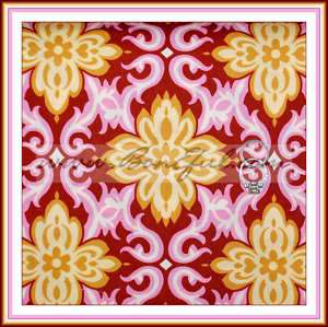 BOOAK Fabric AMY BUTLER Heart Pink BROWN Damask GOLD Lotus Temple 