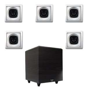 Acoustic Audio AS6S Home Surround Sound System w/5 4 Speakers & 12 