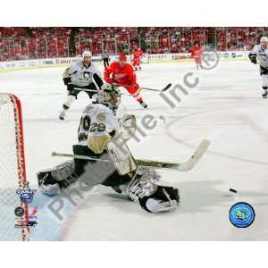 Marc Andre Fleury in Game 5 of the 2008 NHL Stanley Cup Finals; Action 