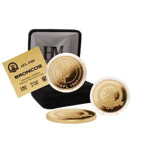  Denver Broncos AFL 50th Anniversary 24KT Gold Coin