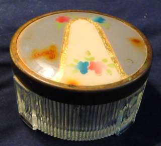 Vintage Dresser Trinket Jewelry Vanity Box with Lid  