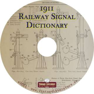 1911 Railway Signal Dictionary {Vintage Trains} on CD  