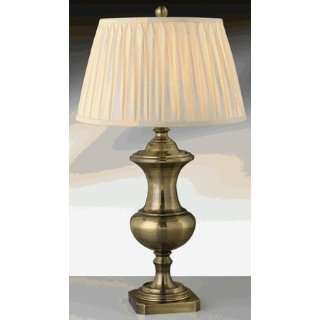  Accolade Nightstand Table Lamp, Satin Antique Brass