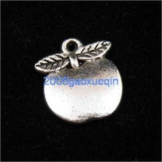 8Pcs Tibetan silver Apple charm pendants 15x18mm A178  