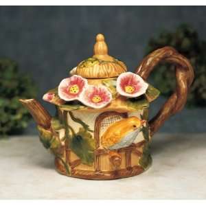  Bird and Flowers Teapot