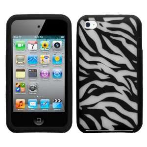   for Apple iPod Touch 4 8GB 32GB 64GB   Laser Zebra Skin (White/Black