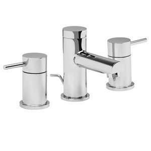 Aquabrass 61016WH White Bathroom Sink Faucets 8 Widespread Straight 