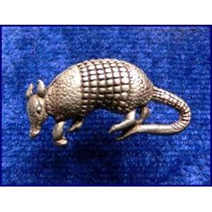  Armadillo Hat or Scatter Pin   Solid Pewter Everything 