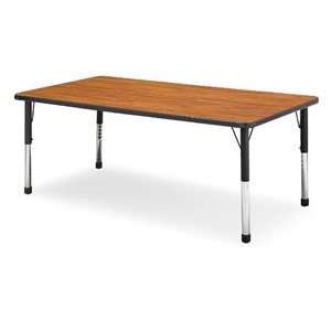   Table   30 times; 48, Activity Table, Golden Oak with Black Trim Arts