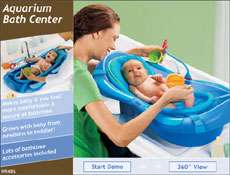 NEW Fisher Price Aquarium Bathtub Infant Baby Bath Tub  