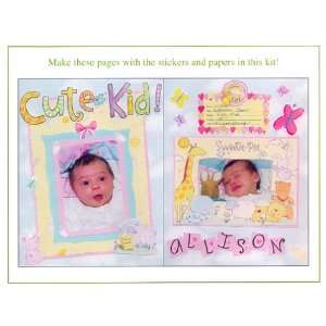  Colorbok David Walker 12x12 Baby Scrapbook Kit Furniture 