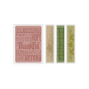  Texture Fades 4 Pack Embossing Folders By Tim Holtz 