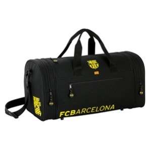 Barcelona FC OFFICIAL   Black   Sports Luggage Bag Case 55cm Long 