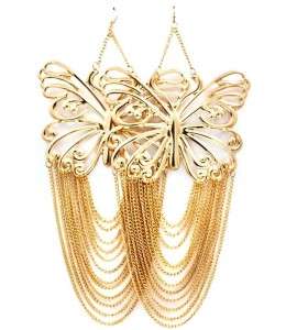 Basketball Wives Evelyn Poparazzi inspired Butterfly layered chain 