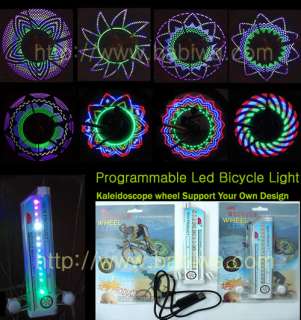 Bicycle Spoke Light Hot Cool Kaleidoscope Wheel Support Your Own DIY 