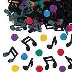 14g Pk of Black Musical Notes & Coloured Dots Table Con