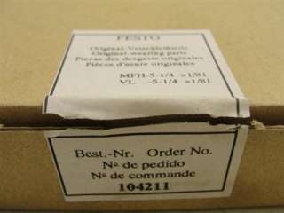 8165 NEW Festo 104211 Pneumatic Valve Repair Kit  