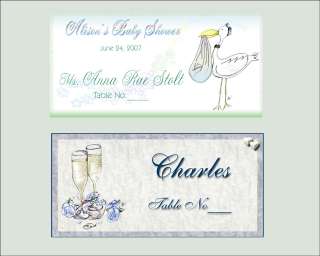 Beautiful Place Cards for your Wedding, Bridal Shower, Baby Shower 