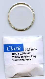 Bulova Accutron Crystal ref # 1254AY 30.9 mm Clear  