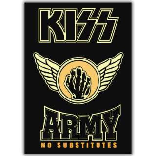 KISS Army Rock Music car bumper sticker decal 4 x 6  
