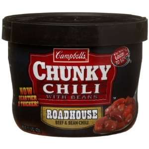 Campbells Chunky Roadhouse Beef & Bean Chili, 15.25 oz Microwavable 