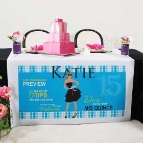    Quinceanera Fashionista Table Runner