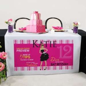  Bat Mitzvah Fashionista Table Runner