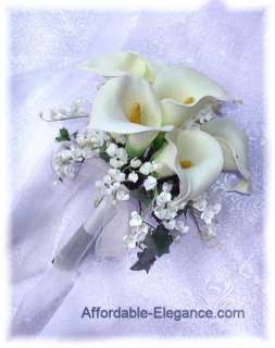 Ivory CALLA LILY Lilies BRIDAL BOUQUETS Wedding Set NEW  