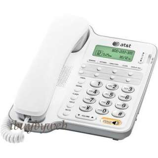 AT&T CL2909 Corded Speakerphone w/ Caller ID White NEW  
