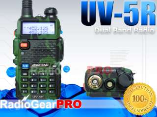 Dual Band U.V BAOFENG UV 5R Camouflage FM 65 108MHZ Radio  