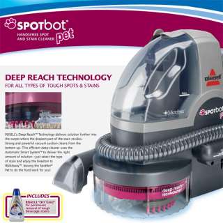BISSELL Spotbot Pet Handsfree Spot and Stain Cleaner with Deep Reach 