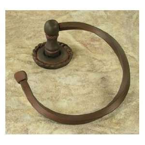   Roguery Towel Ring Towel Ring Black w Bronze Wash