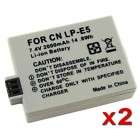 Pack LP E5 Battery for Canon EOS Digital Rebel XS DC